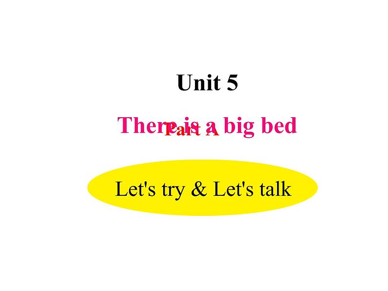 U5-A Let 's try& Let 's talk第1页