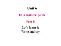小学英语人教版 (PEP)五年级上册Unit 6 In a nature park Part B图文课件ppt