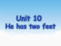 湘少版四年级下册Unit 10 He has two feet.说课ppt课件