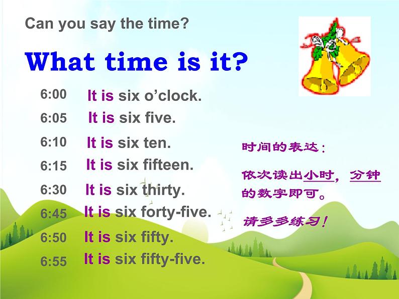 二年级下册英语 Unit 1 What time is it Lesson 1 课件1 北京版06