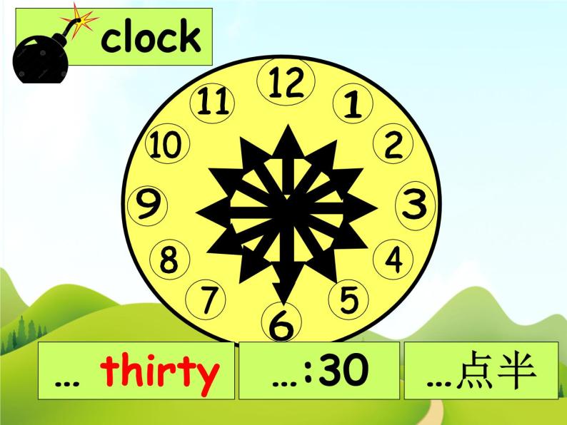 二年级下册英语 Unit 1 What time is it Lesson 1课件3 北京版05