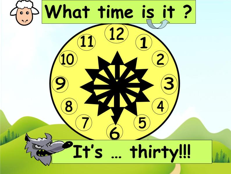 二年级下册英语 Unit 1 What time is it Lesson 1课件3 北京版07