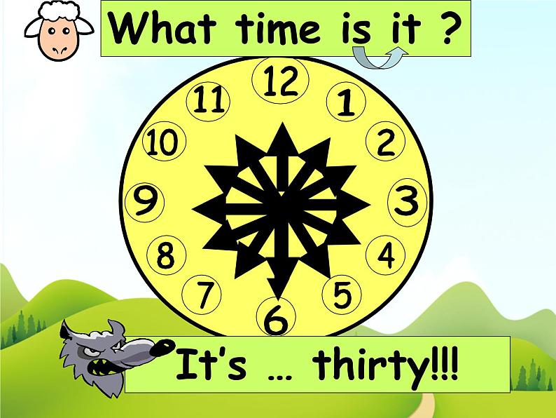 二年级下册英语 Unit 1 What time is it Lesson 1课件3 北京版07