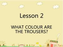 科普版四年级下册Lesson 2 What colour are the trousers?课前预习课件ppt