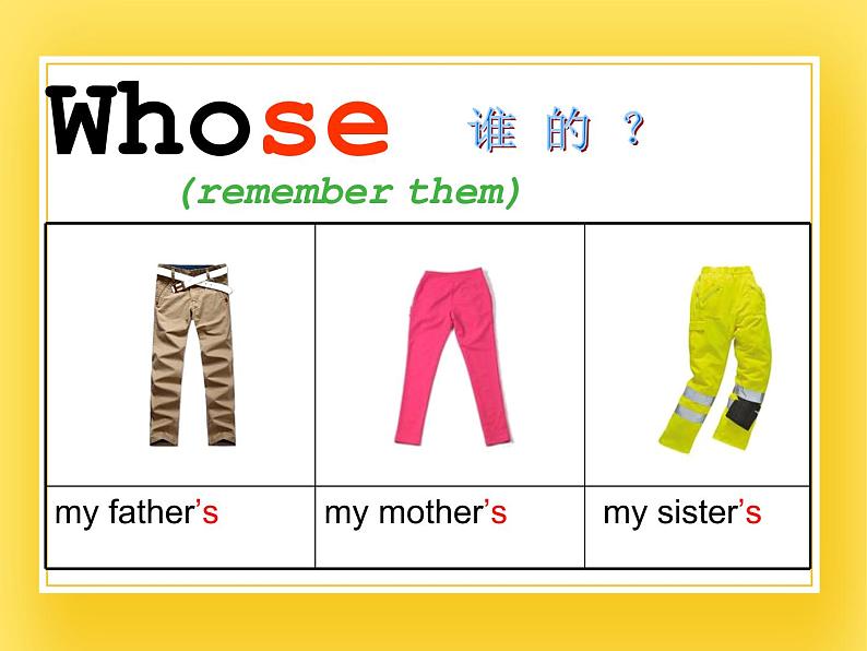 重大版小学英语四年级下册Unit 4《Whose cap is this》ppt课件106