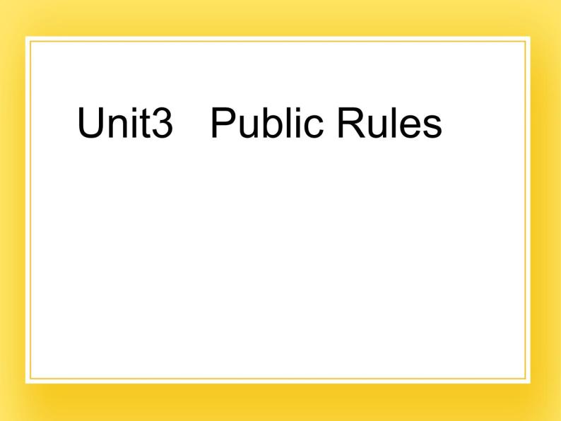 重大版英语六年级下册Unit 3《Public rules》ppt课件101