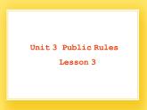 重大版英语六年级下册Unit 3《Public rules》ppt课件3