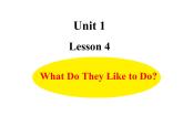 冀教版（三起）英语五年级上册 Lesson 4  What Do They Like to Do？（课件+音频）