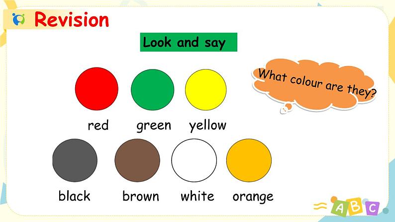 Unit 1 Part B Let 's learn & Colour and say第3页