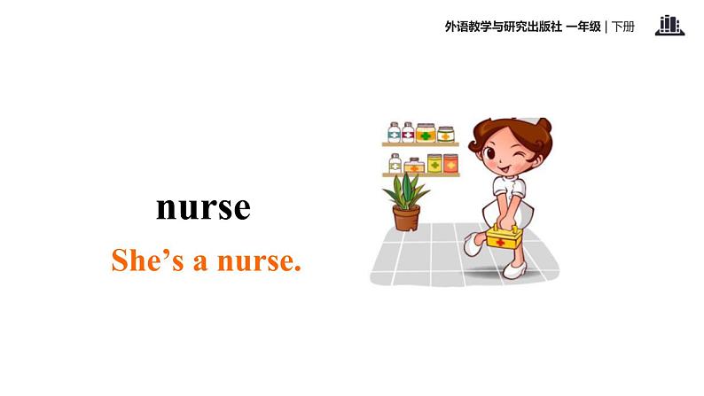 Module 1 Unit 2 She's a nurse课件PPT06