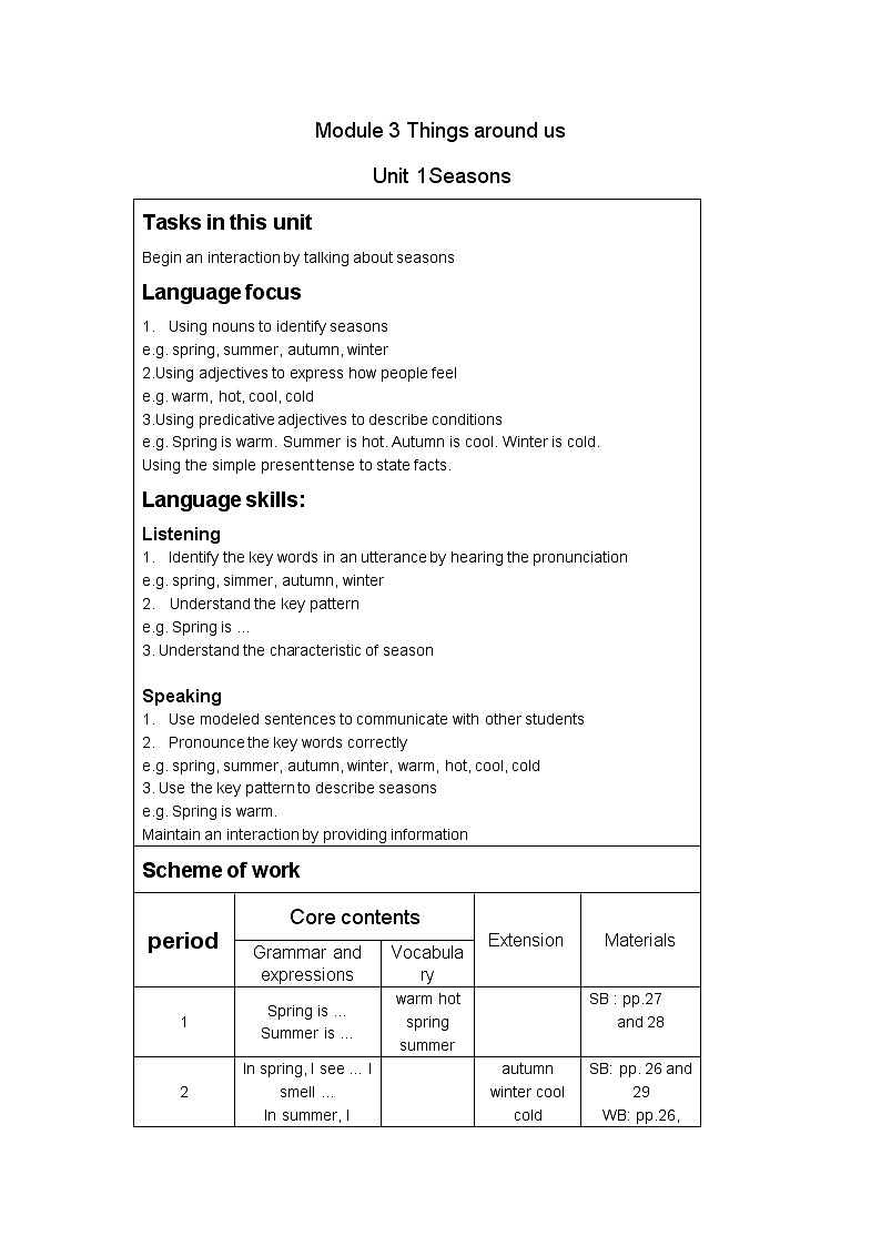 M3unit1教案第1页