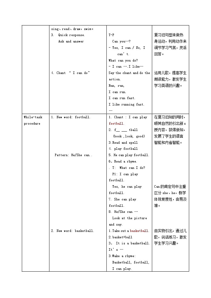牛津上海版二下 M4U1 教案第3页