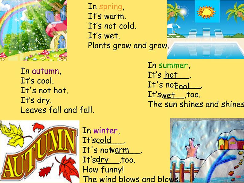 牛津上海版英语三下M3U3 Seasons Period2课件+教案03