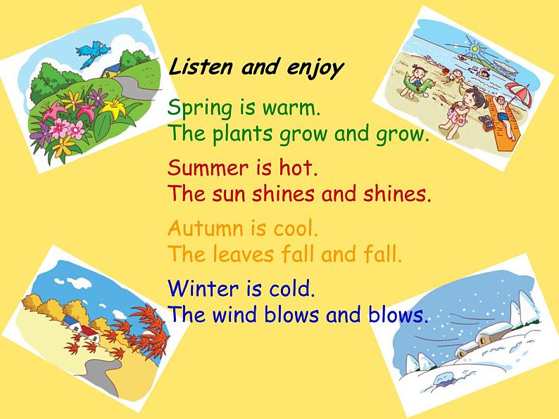 牛津上海版英语三下M3U3 Seasons Period4课件+教案05