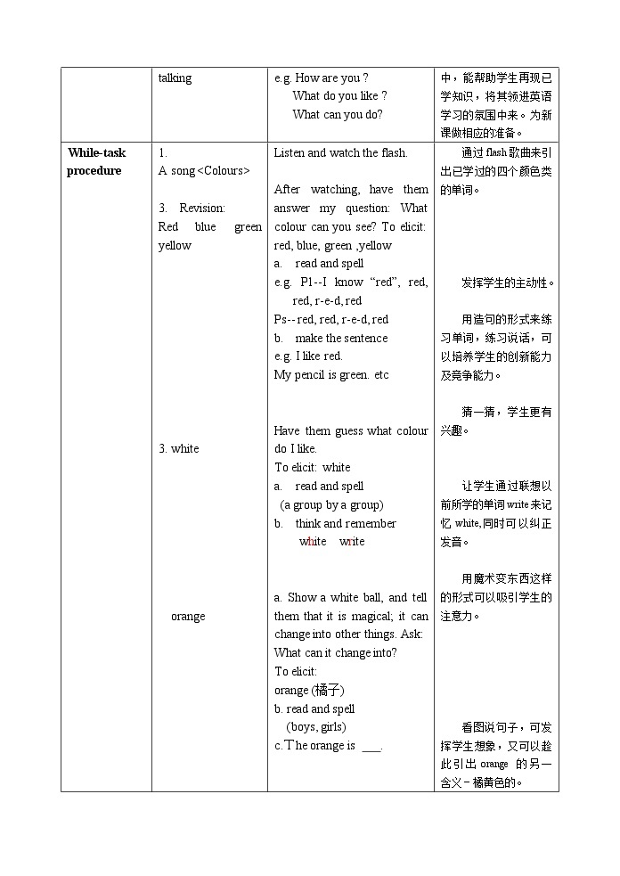 牛津上海版英语二下 第一单元第一课教案03