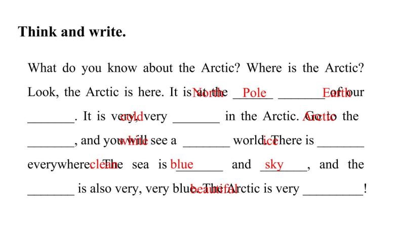 外研剑桥版英语五下unit2第1课时 Life in the Arctic  Part 1—3课件+教案+素材08