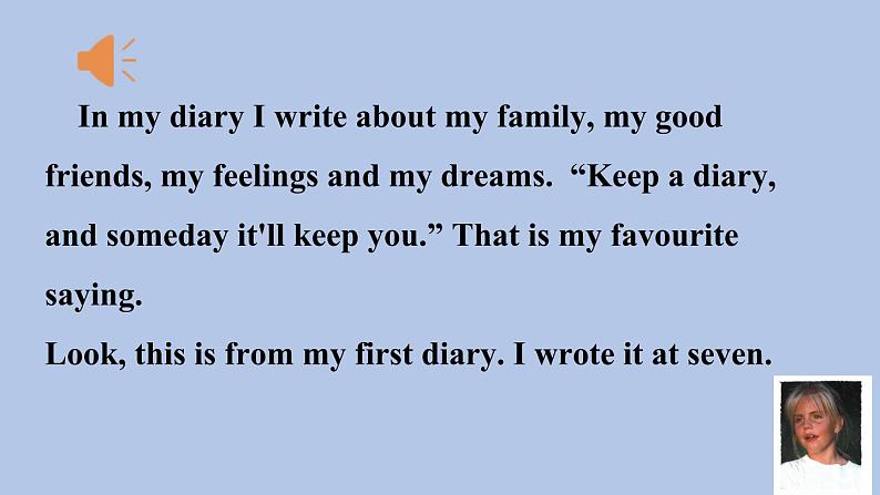 外研剑桥版英语六下uniy3Mary's diary（1）Part 1&2课件+教案+素材07