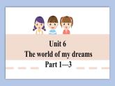 外研剑桥版英语六下unit6The world of my dreams（1）Part 1—3课件+教案+素材