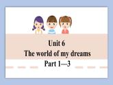 外研劍橋版英語六下unit6The world of my dreams（1）Part 1—3課件+教案+素材