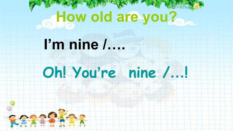 Module 6 Unit 2 How old are you？课件PPT07