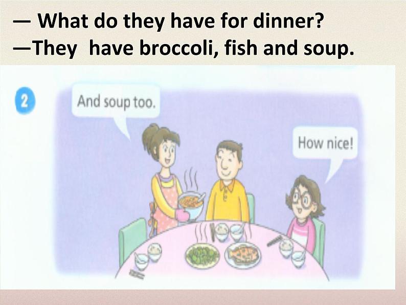 牛津译林版英语二年级下册Unit 2 Dinner is ready! 课件04