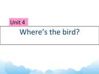 小学英语新版-牛津译林版三年级下册Unit  4  Where's the bird?完美版课件ppt