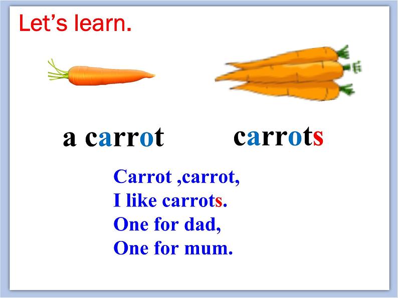 Unit 3 I like carrots - 第二课时 课件+教案03