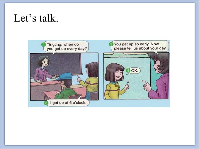 unit 2 Lesson 1 When do you get up 第一课时_课件+教案03