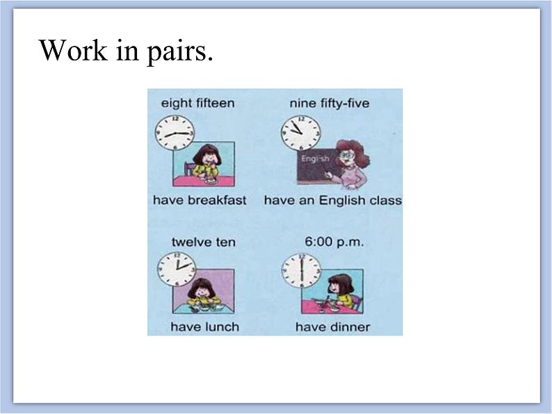 unit 2 Lesson 1 When do you get up 第一课时_课件+教案06