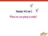 Module 10 Unit 2  What are you going to study课件PPT