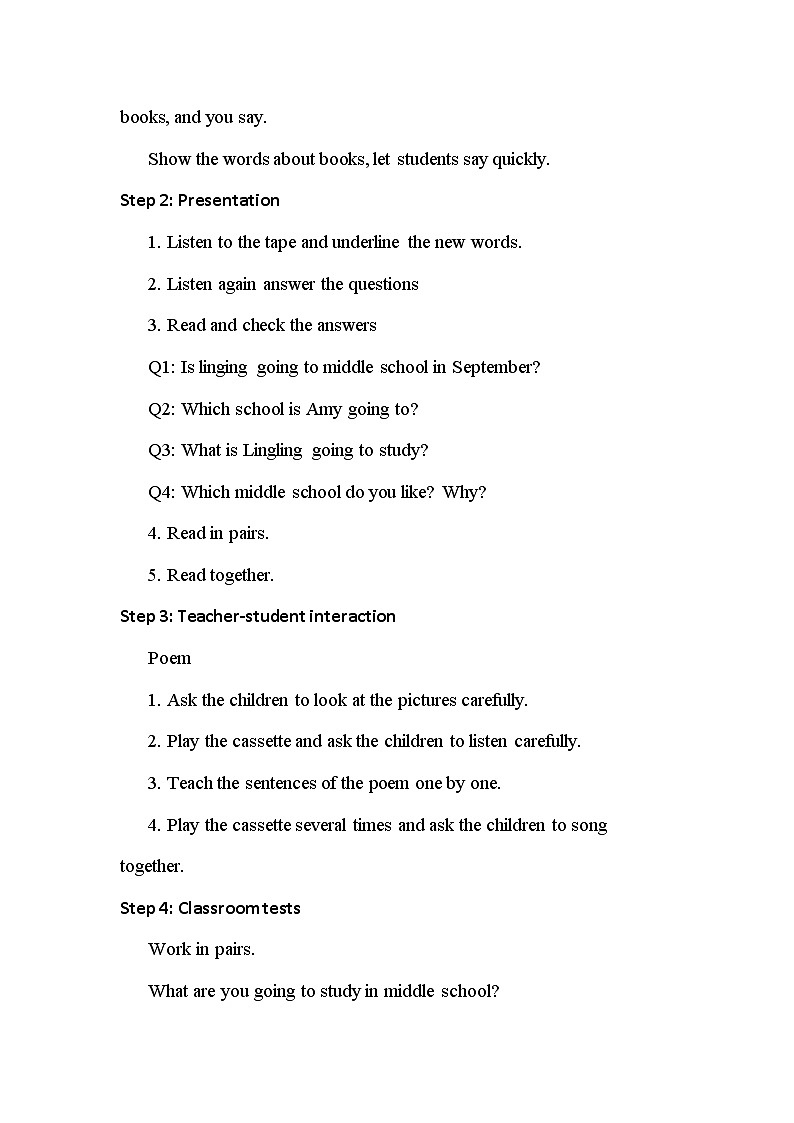 外研版（新）六下 Module10 Unit2 What are you going to study【优质教案】02