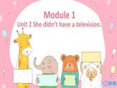 外研版（新）五下-Module 1 Unit 2 She didn't have a television.【优质课件】