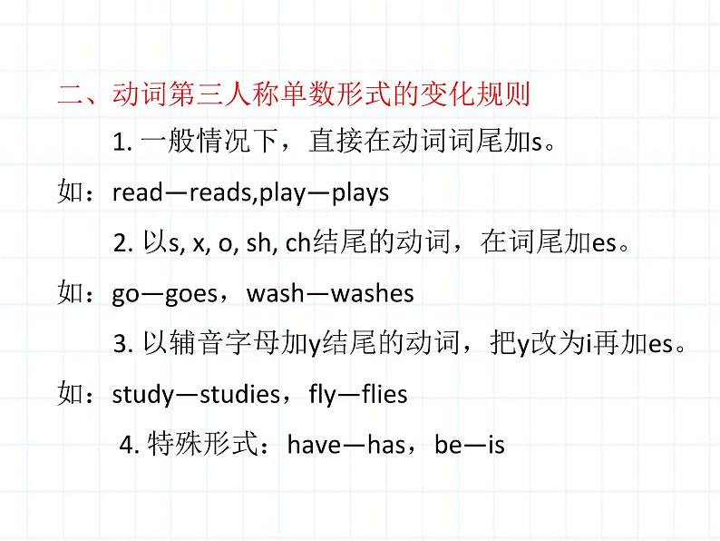 小升初英语总复习动词和时态第二节一般现在时课件第3页