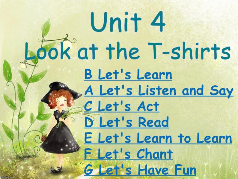 Unit 4 Look at the T-shirts 课件01