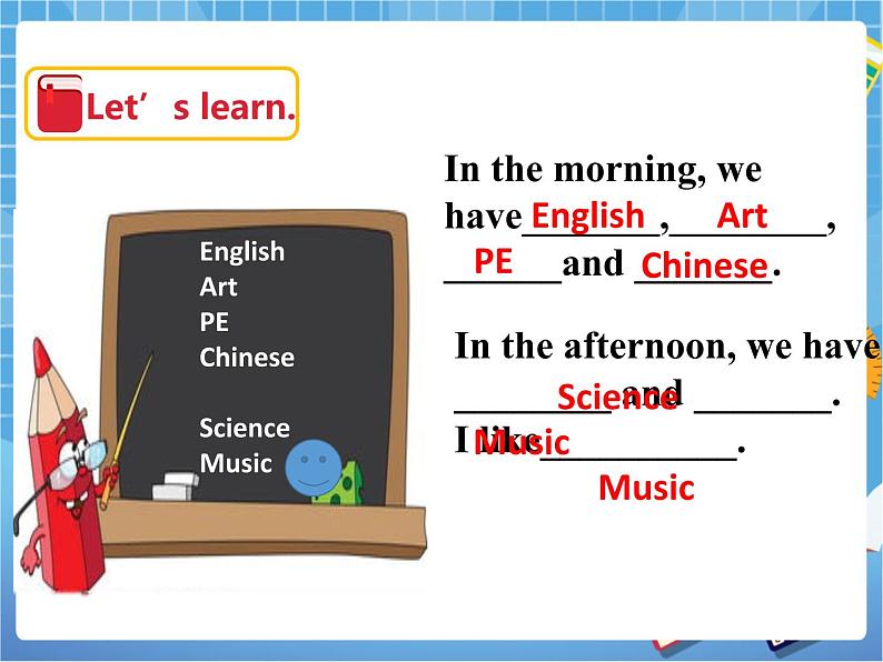 Unit 4 Subjects第三课时（课件+教案）02