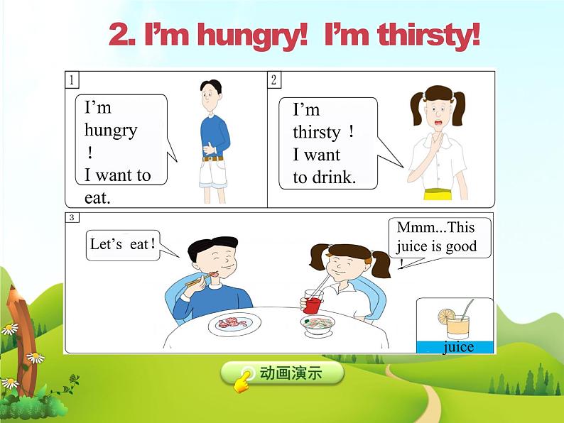 冀教版（三起点）三下 Lesson 13   I’m Hungry 课件+教案+素材07