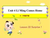 冀教版（三起点）六下 Lesson 22 Surprise！ 课件+教案+素材