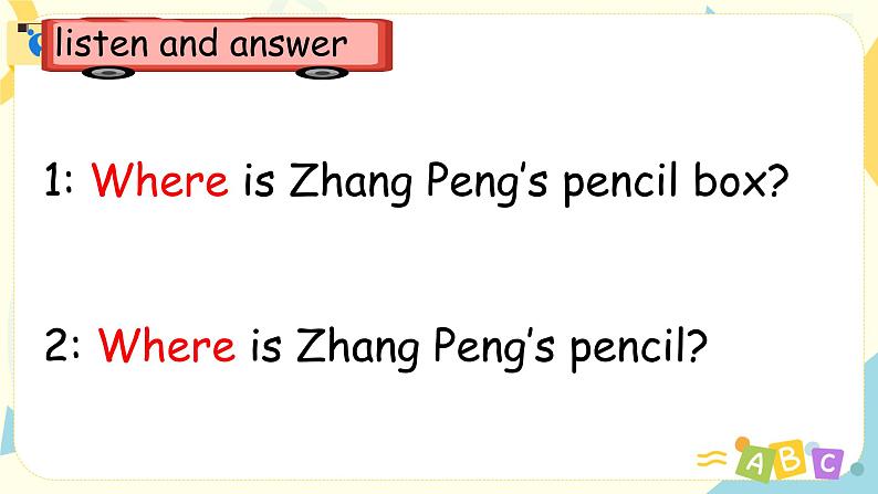 人教版PEP英语三年级下册第四单元第2课时Part A (Let’s talk & Let's play)课件+教案+习题08