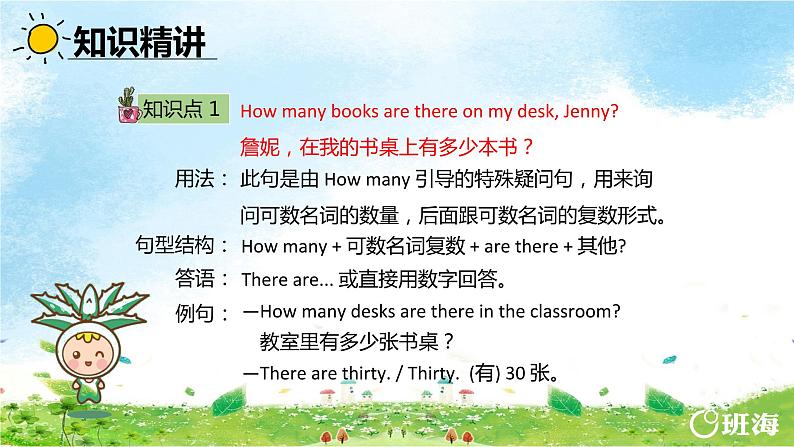 冀教版（新）四下-Unit 1 Lesson4 How Many books Are There  【优质课件】06