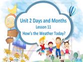冀教版（新）四下-Unit 2 Lesson11 How's the Weather Today  【優(yōu)質(zhì)課件】