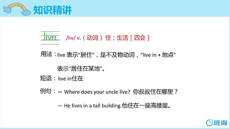 冀教版（新）四下-Unit 3 Lesson 15 Where Do You Live【优质课件】08