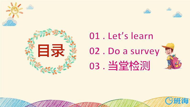 人教版（新）六上 Unit 4  Part A 第2课时 Let's learn ~ Do a survey【优质课件】02