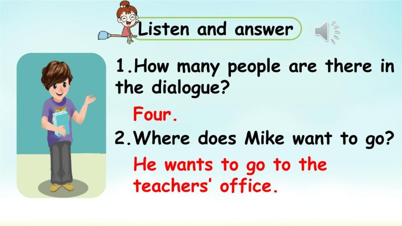 人教版四年级英语下册 Unit 1 Part A 第1课时Let's talk & Look，ask and answer 课件06