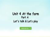 人教版四年级英语下册 Unit 4 Part A 第1课时 Let's talk & Let's play 课件