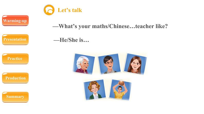 人教版五上Unit 1 What’s he like？B Let’s learn课件（共26张PPT）第4页