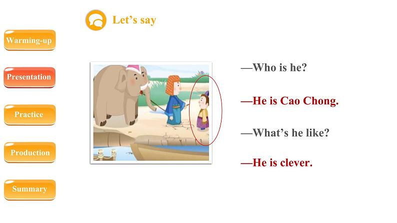 人教版五上Unit 1 What’s he like？B Let’s learn课件（共26张PPT）第7页