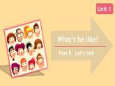人教版PEP五上Unit 1 What’s he like？B Let’s talk课件（共25张PPT）