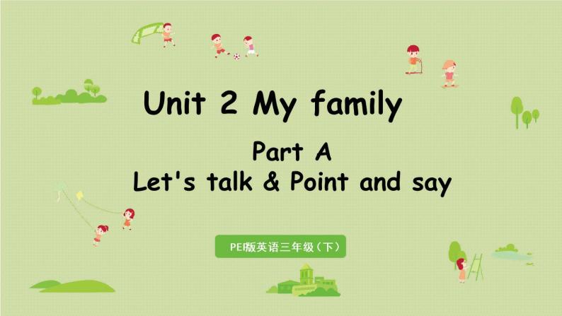 人教版三年级英语下册 Unit2 Part A 第1课时Let's talk & Point and say 课件01