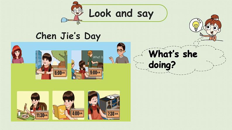 人教五（下） Unit6 Part A 第2课时 Let 's learn & Look and say第5页