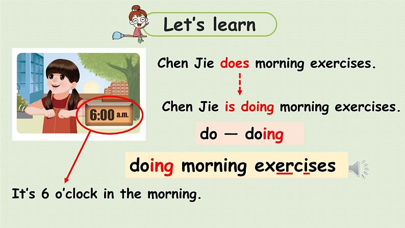 人教五（下） Unit6 Part A 第2课时 Let 's learn & Look and say第6页